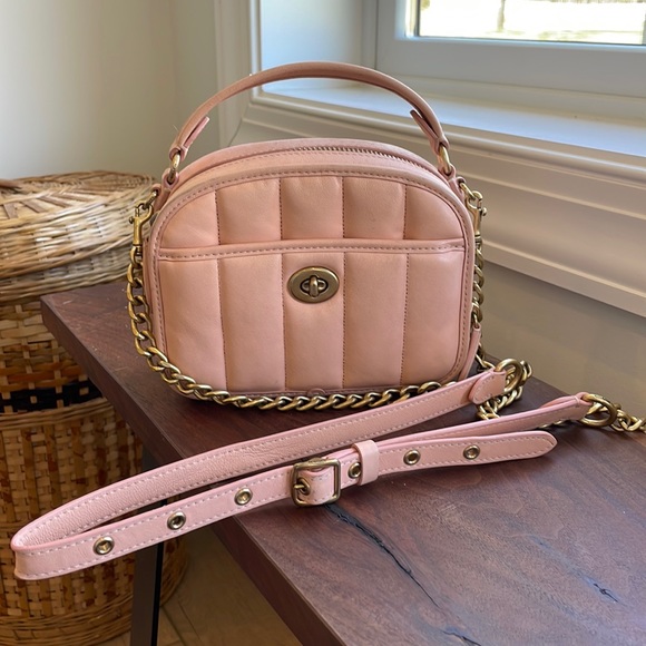 Coach Bags Coach Lunchbox Top Handle With Quilting In Pink Poshmark